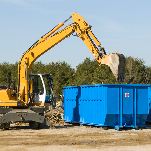 can i choose the location where the residential dumpster will be placed in Gantt Alabama